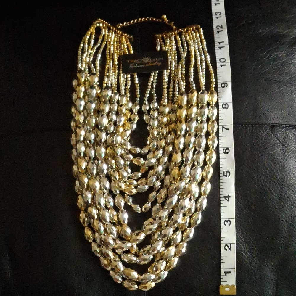 Traci Lynn Gold and Silver Layered Necklace